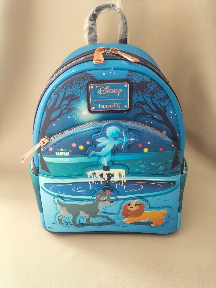 💙 Mini sac à dos La Belle et le Clochard - Disney Loungefly - Neuf 💙