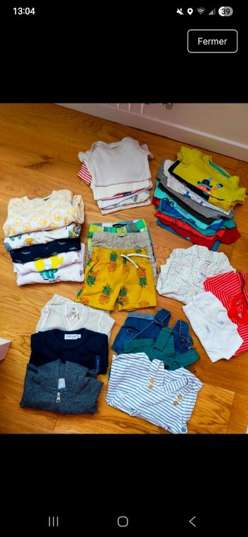 Lot vêtements taille 1 - 3 mois garcons 