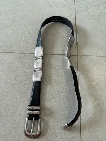 Ceinture Richard Gampel Paris, cuir de vachette, taille 75, 85cm