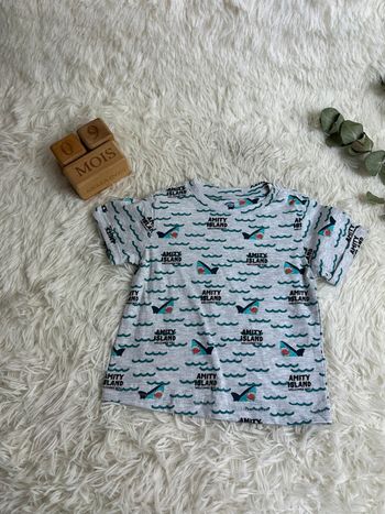 Lot de 2 tshirts Welcome Baby taille 9 mois