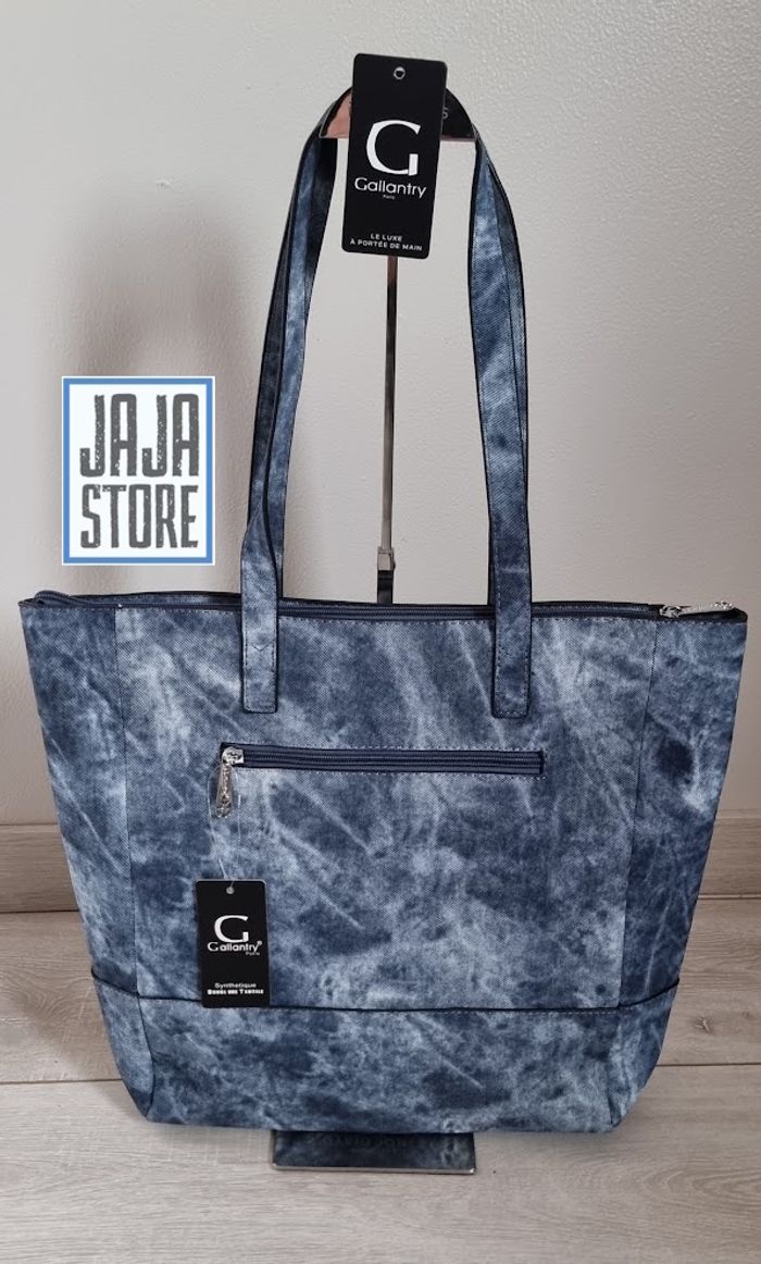 Gallantry Paris : Sac à Main effet Denim Bleu - photo numéro 5