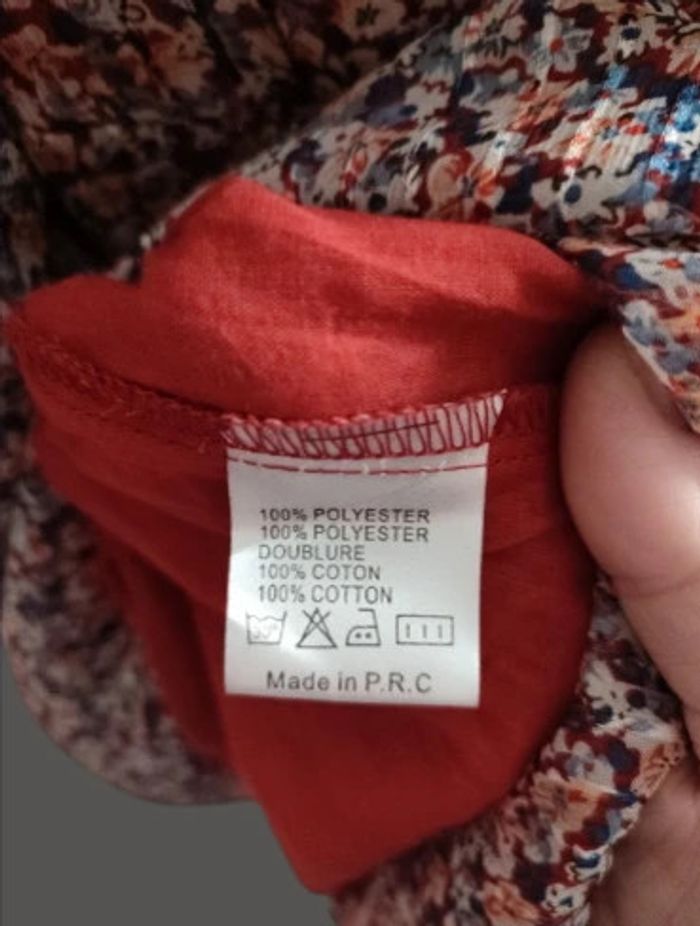 Robe Candice doublée imprimé fleurs étiquetée 49.90€ - photo numéro 7