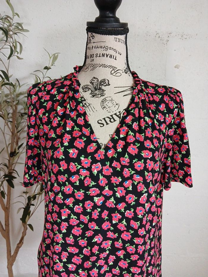 Blouse fleurie Camaïeu 40/42 Très bon état - photo numéro 2