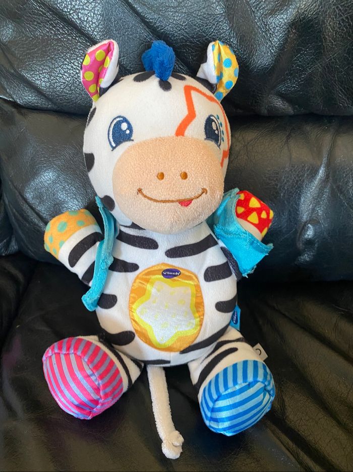 Le zèbre chantant par vtech multicolore 27cm