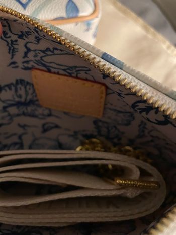 Sac imprimé bleu 