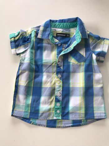 Chemise à carreaux bébé 9M
