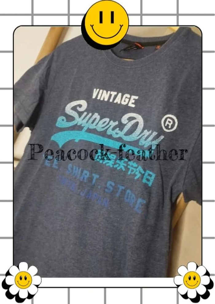 T-shirt Superdry bleu M - photo numéro 2