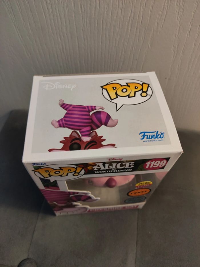 Figurine Funko Pop Cheshire Cat 1199 Chase Edition Flocked - Alice in Wonderland - Disney - photo numéro 5