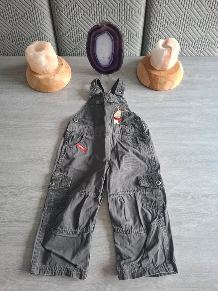 Lot de 2 salopettes taille 18 mois - photo numéro 6