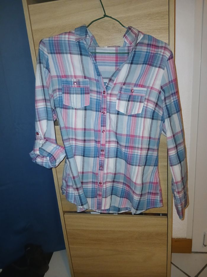 Chemise à carreaux pour femme