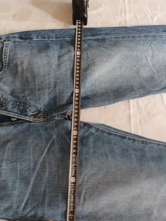 Pantalon jeans homme Levi's 501 taille 40 coupe droite - photo numéro 11