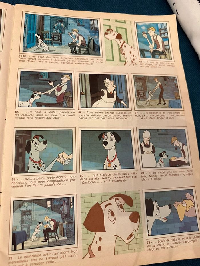 Album Panini ancien Disney les 101 dalmatiens chiens complet grand livre stickers - photo numéro 5
