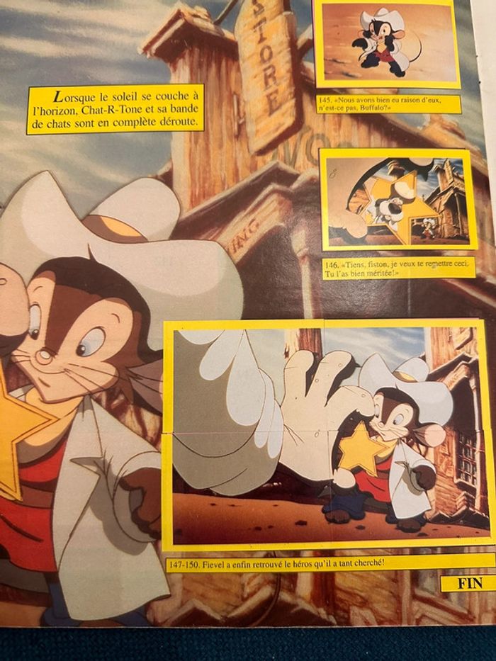 Album Panini complet souris Fievel au Far West American Tail goes west stickers Euroflash - photo numéro 4