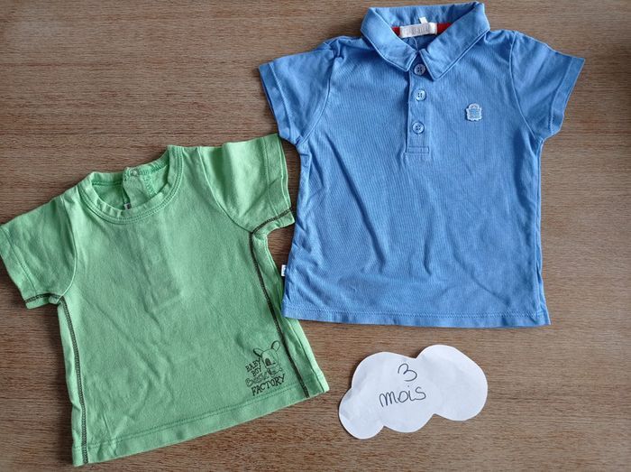 Lot de 2 Tee-shirts 3 mois