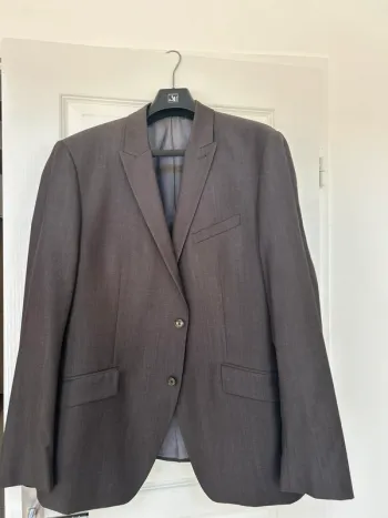 Veste de costume marron foncé Armand Thiery taille 54