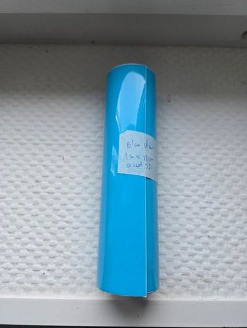 Film adhesifs permanent bleu clair pour machine de découpe