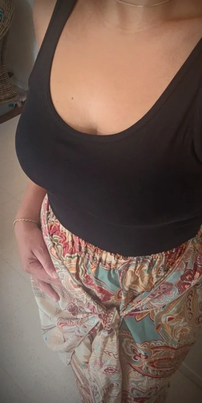 Top coton brassière intégrée - photo numéro 3