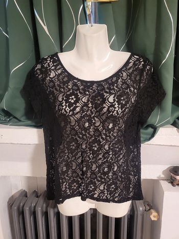 T shirt transparent noir femme taille l jennyfer