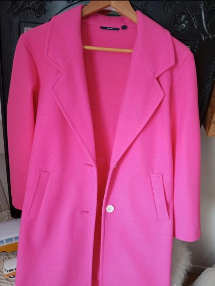 Manteau long fushia - photo numéro 2