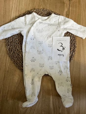 Pyjama velours 3 mois