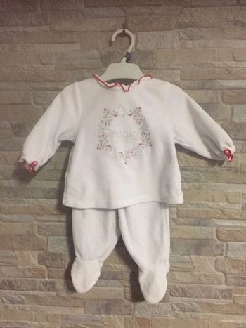 Ensemble velours blanc Obaibi 3M