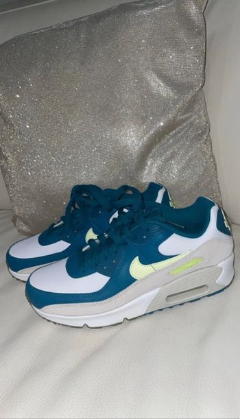 Baskets Nike Air Max 90 neuves - Teal Green et Volt - Taille 36,5