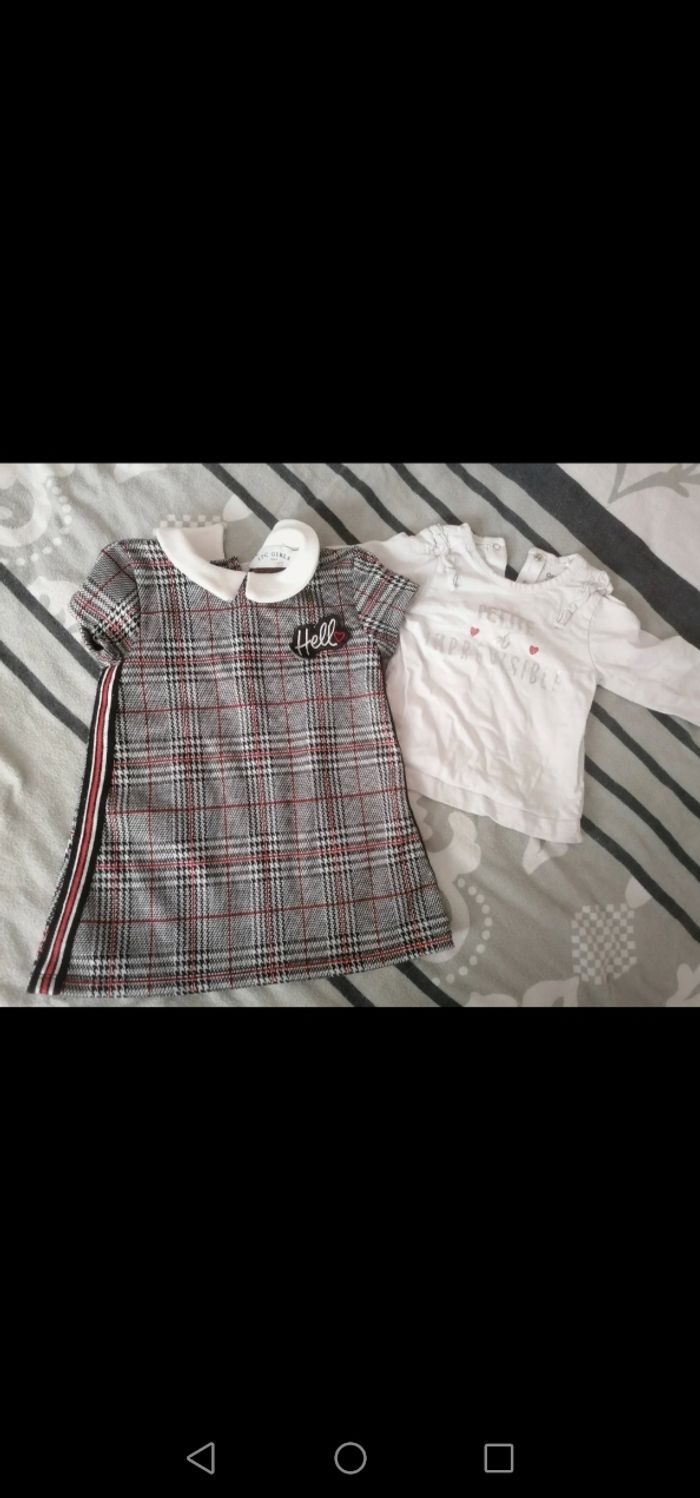 Robe et tee-shirt manches longues