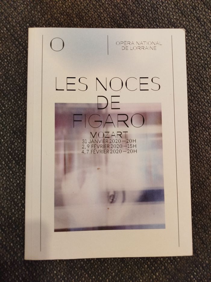 Les noces de figaro, opéra de Nancy