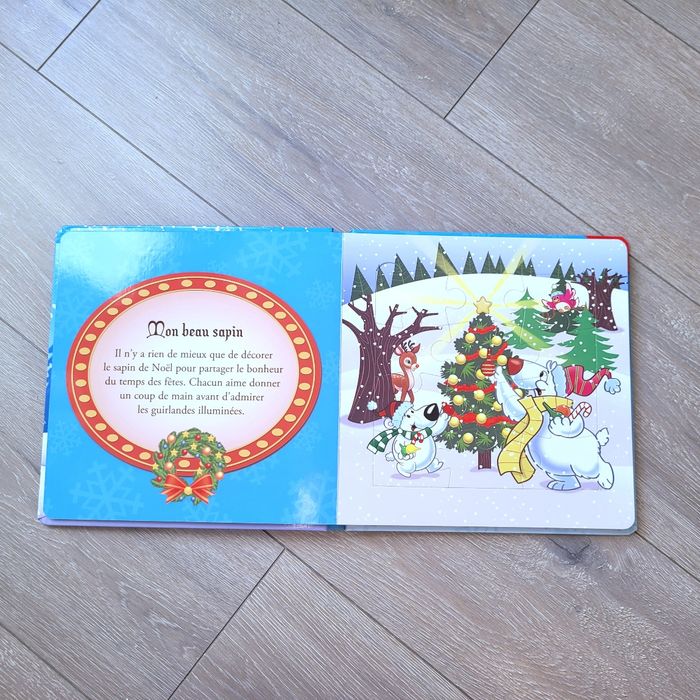 Mon premier Livre Puzzle " C'est Noël, édition Phidal - photo numéro 3