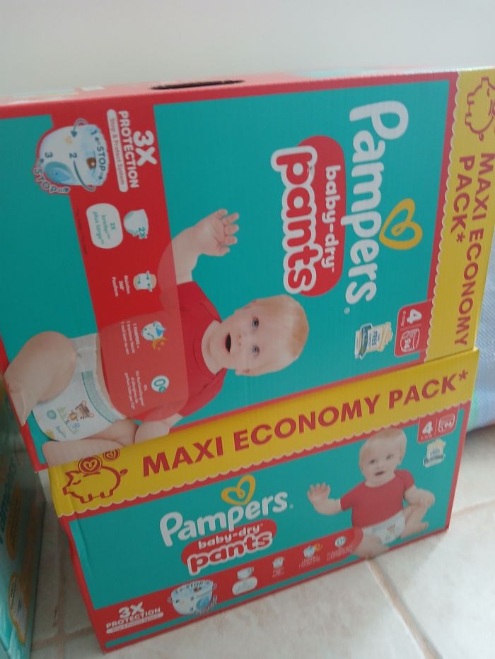 Lot 2 cartons pants pampers T4  (2×94 pants )