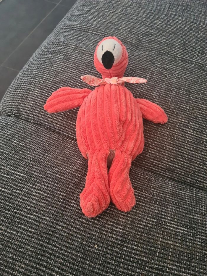 Peluche Deglingos flamant rose