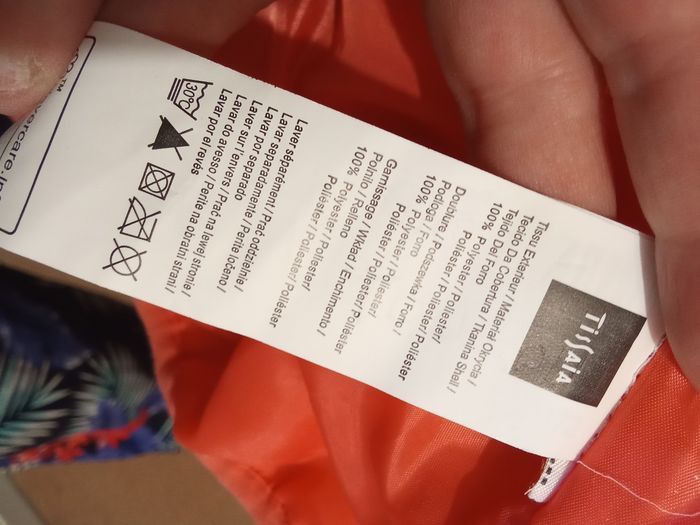 Veste, parka mi saison fille rose motif blanc arque tissaia 5 ans - photo numéro 4