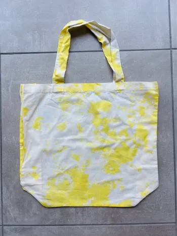 Magnifique tote bag tie and dye jaune Lefties neuf