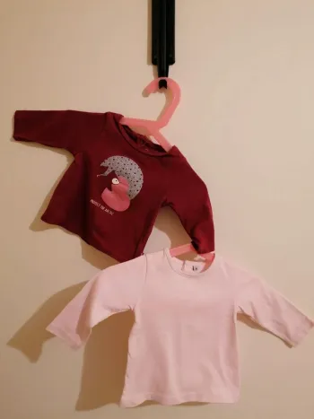 Lot tee-shirt 3 mois obaïbi et in extenso