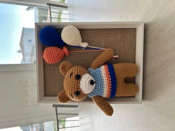 Cadre nounours fait main neuf