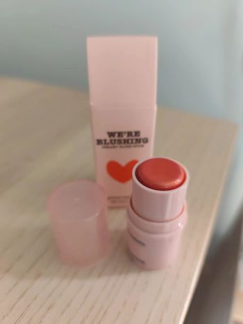 We're blushing creamy blush stick Sophia mabelle