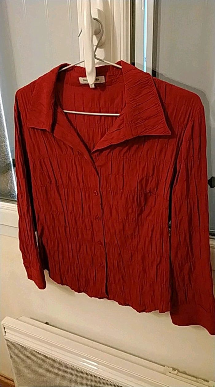 Chemisier rouge Jacqueline Riu taille 2