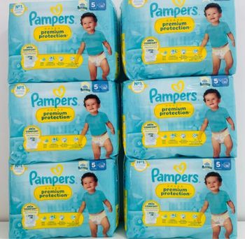 Six pack de couches Pampers taille 5 premuim