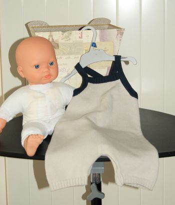 Jolie salopette mixte 3 mois – neuve avec étiquette