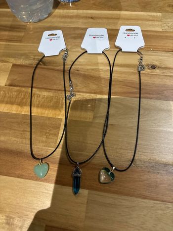 Lots de 3 colliers epoxy