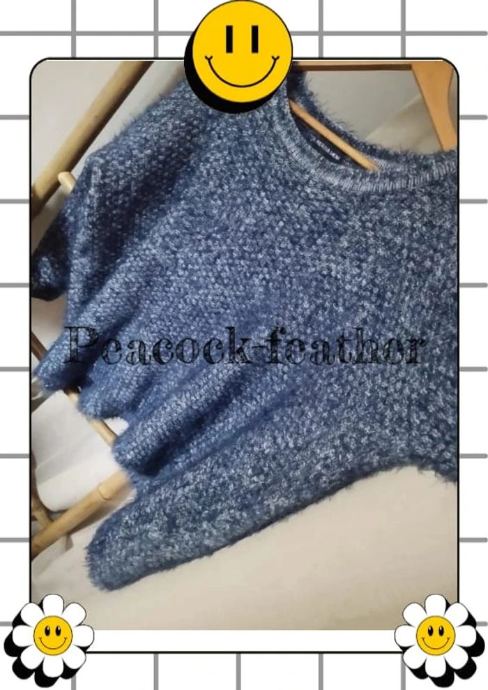 Pull pilou bleu TU large - photo numéro 7