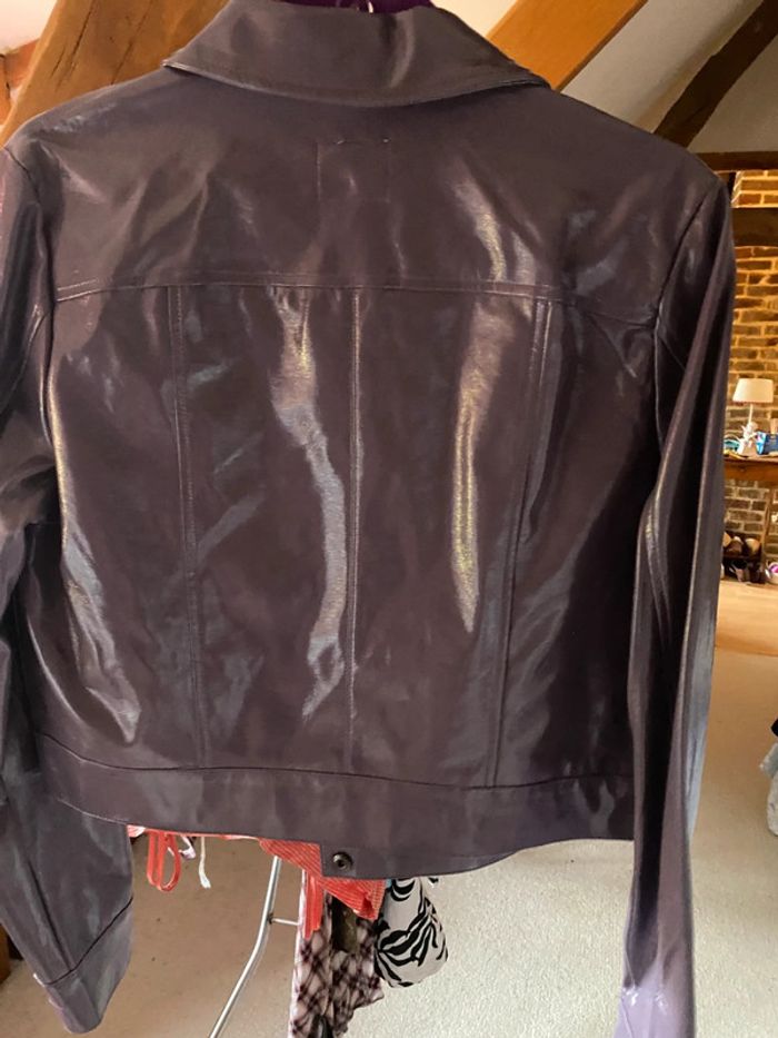 Blouson vynil mauve taille L Pimkie - photo numéro 5
