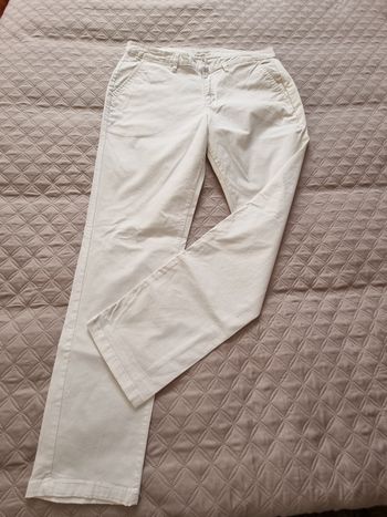 pantalon Chino  blanc cache cache T40, plus d'étiquette