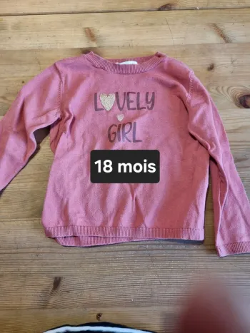 Pull-over bebe fille