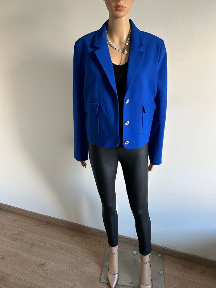 Blazer bleu neuf Naf Naf taille 42 (valeur 70€) - photo numéro 2