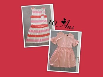 Lot de 2 robes Kiabi en 10ans ( dont 1 Neuve)