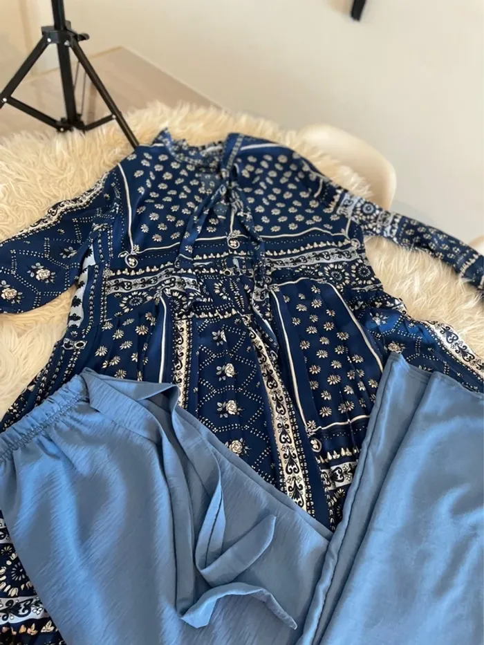 Ensemble robe et pontalon large - photo numéro 6