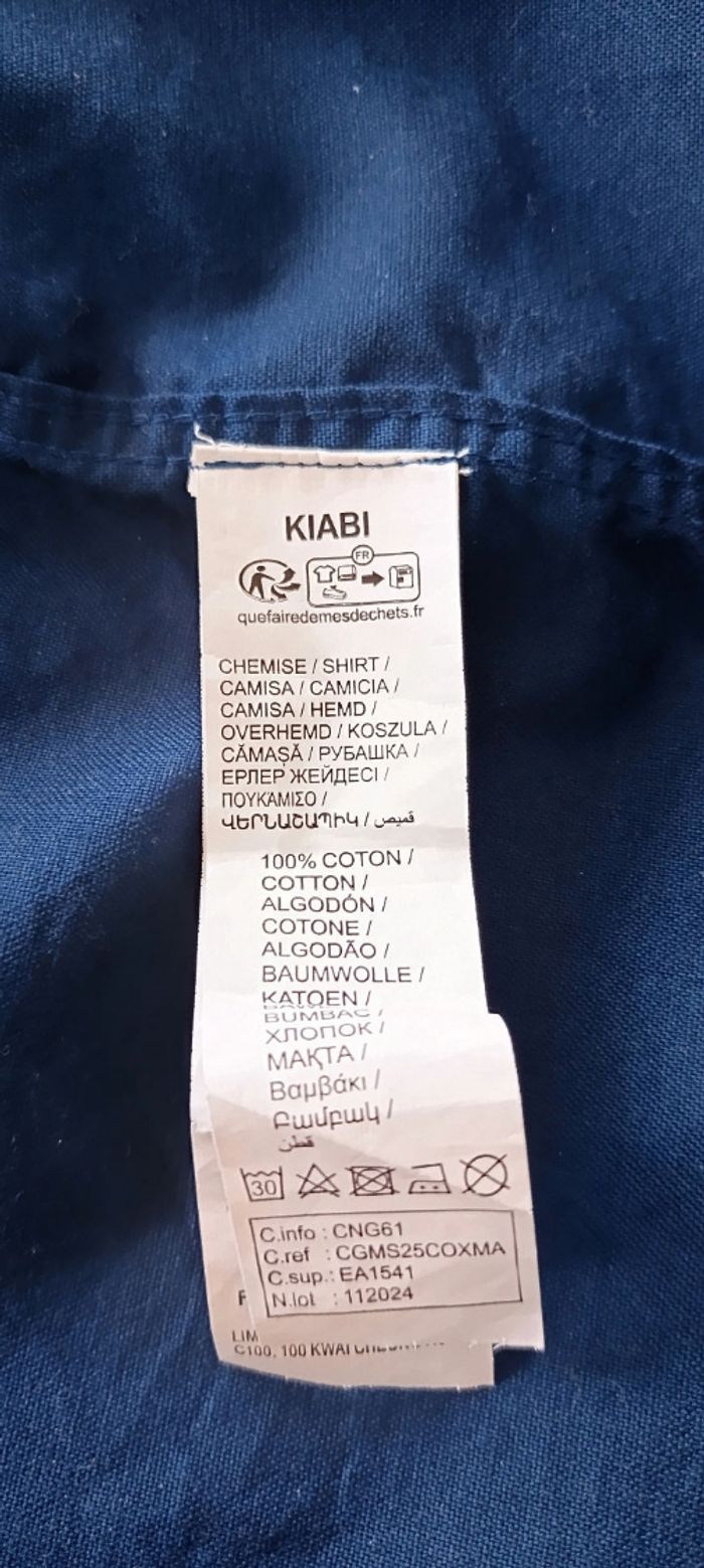 Chemise manches longues col mao taille S - photo numéro 7
