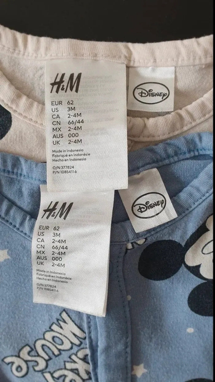 Lot de 2 pyjamas légers 62 cm - photo numéro 6