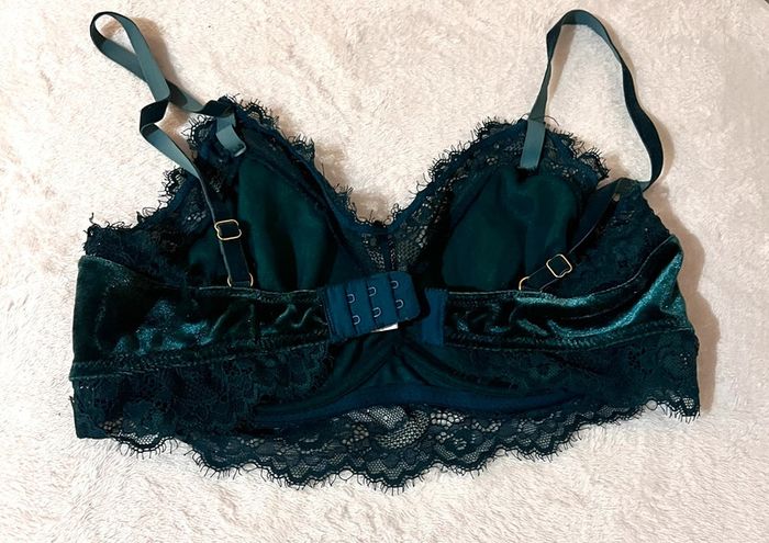 Soutien Gorge Chic En Velours Et Dentelle Taille L - photo numéro 2